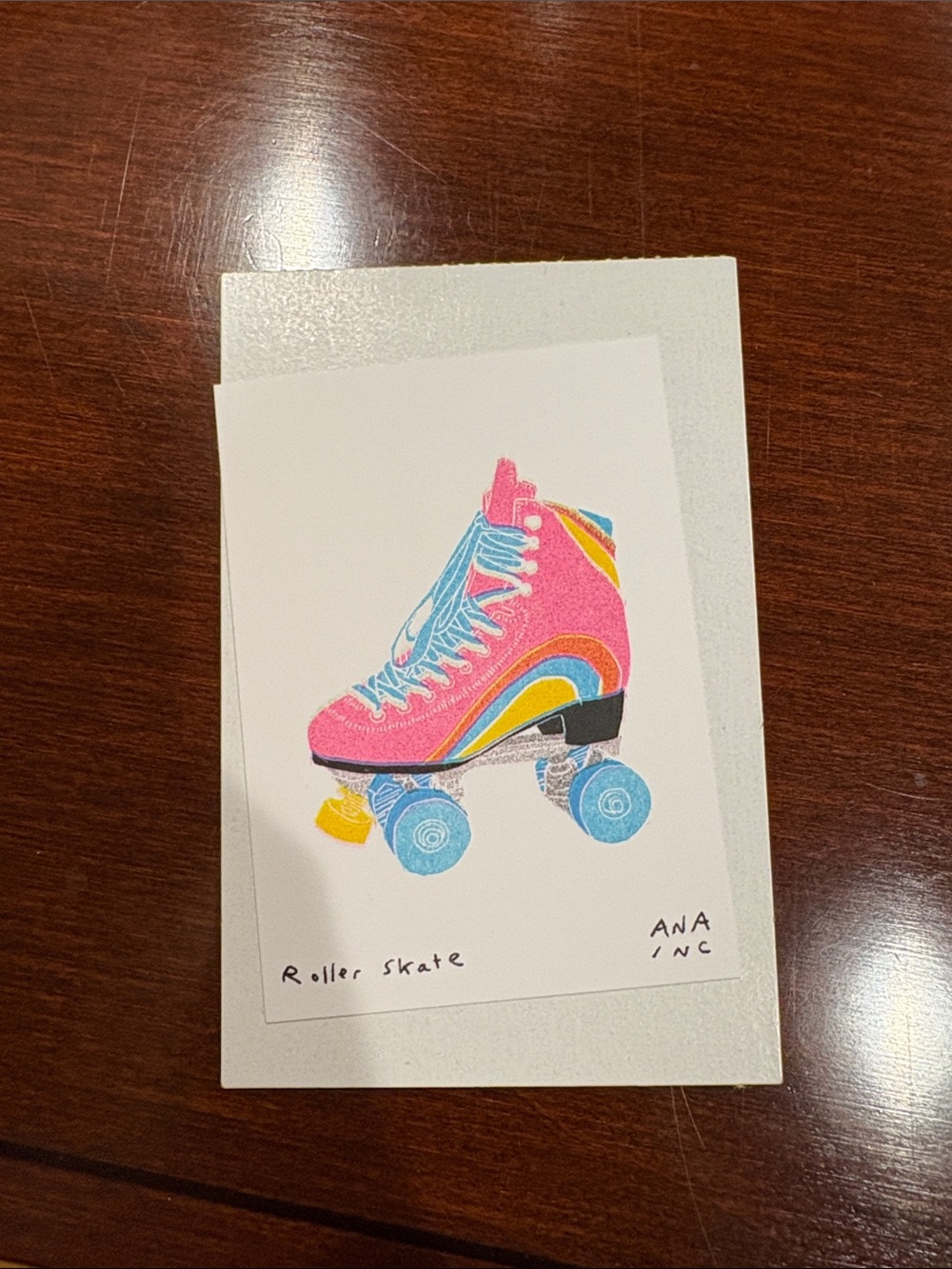 Anastasia inciardi mini print roller skate